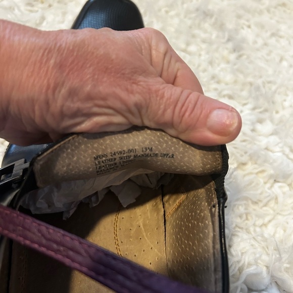 50%off w♥️ STACY ADAMS Men's Beau Bit Perforated Leather Loafer 13M black bukl - Picture 11 of 13